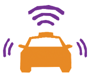 computerized car icon